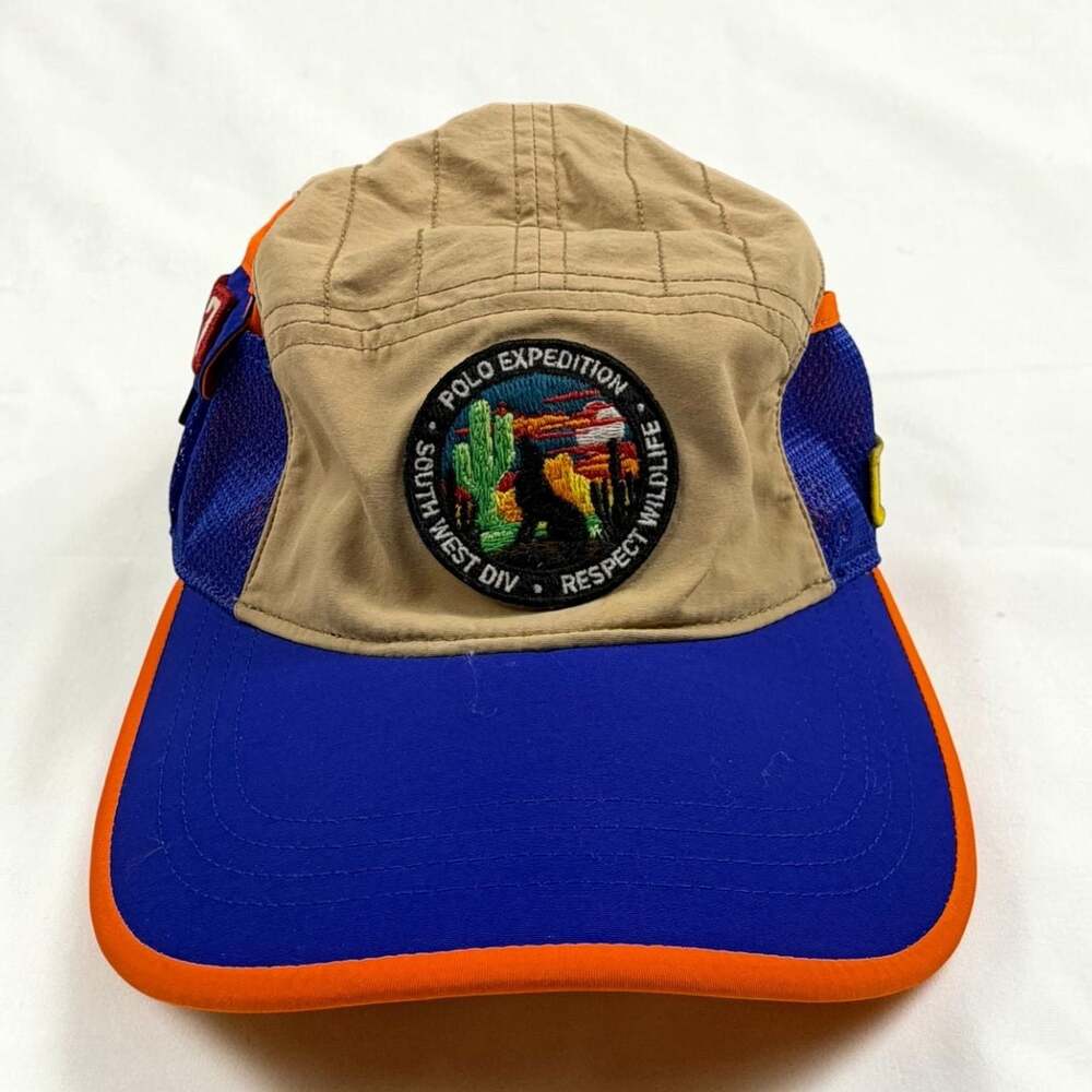 Polo Ralph Lauren Expedition 5-Panel Hat with Wolf Patch